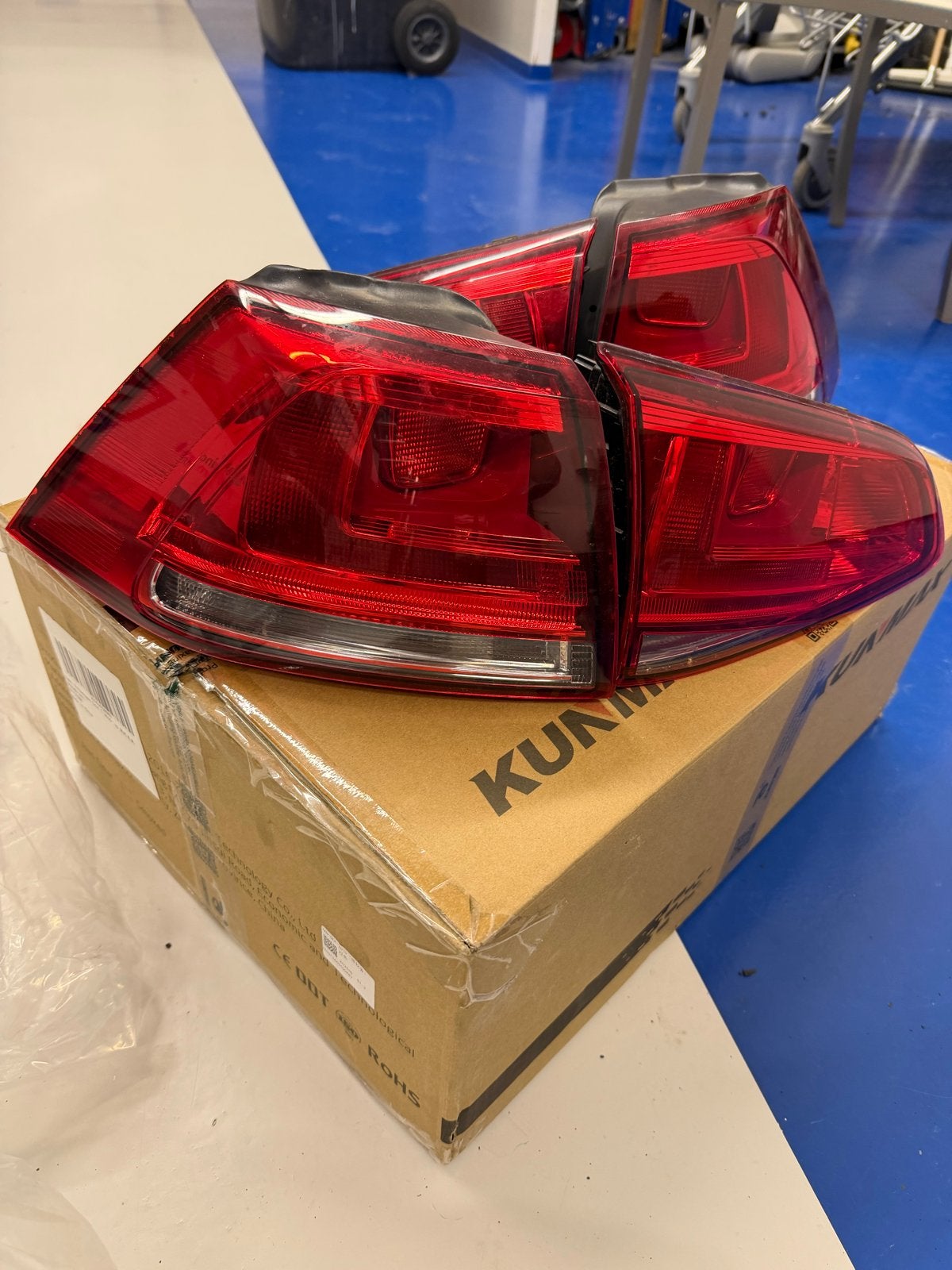 Originele VW Golf 7 achterlichten, volledig werkend, Auto-onderdelen, Ophalen of Verzenden, Gebruikt, Volkswagen