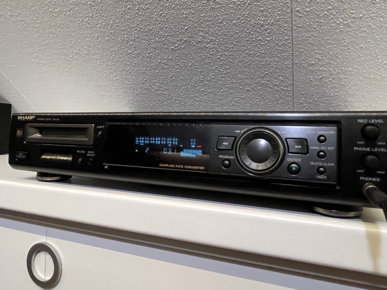 Sharp Minidisc Deck MD-R2 - Zeldzame Minidisc Recorder, Ophalen of Verzenden, Minidisc-recorder