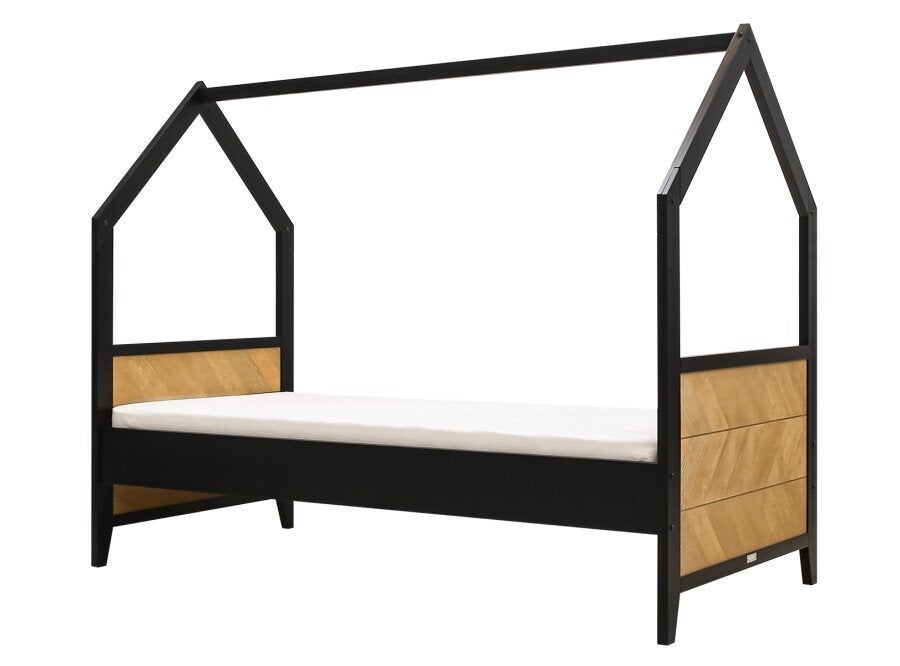 Bopita huisbed 90x200cm met lattenbodem, Ophalen, 85 tot 100 cm, Gebruikt, Lattenbodem