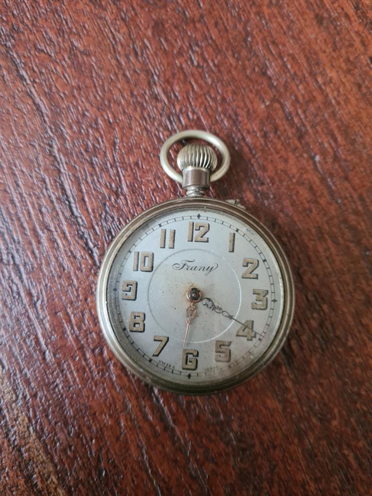 Antiek Zakhorloge - Zilverkleurig, Overige merken, Overige materialen, Zakhorloge, Ophalen of Verzenden
