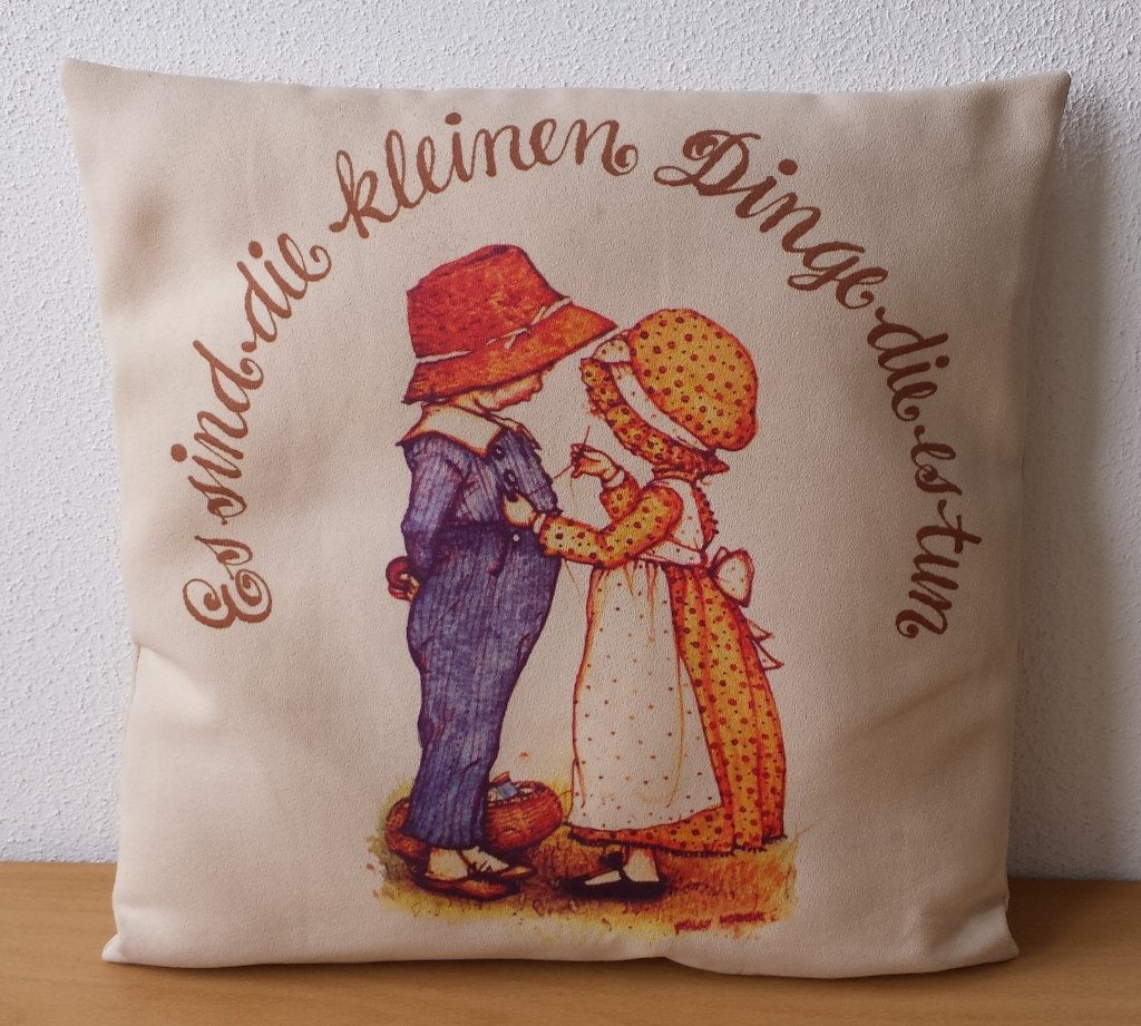 Holly Hobbie Kussen - Es sind die kleinen Dinge die es tun, Ophalen of Verzenden, Huis en Inrichting