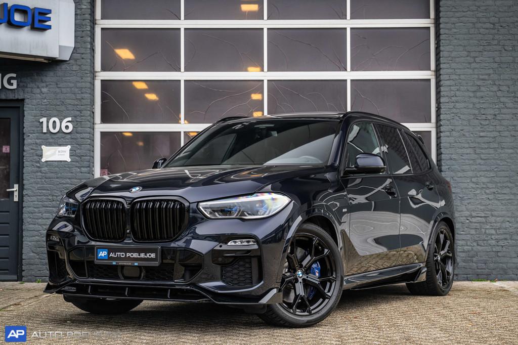 BMW X5 xDrive45e M Sport, 4 wiel Besturing, Pano, Acc, Stoel, Automaat, Gebruikt, 394 pk, Zwart