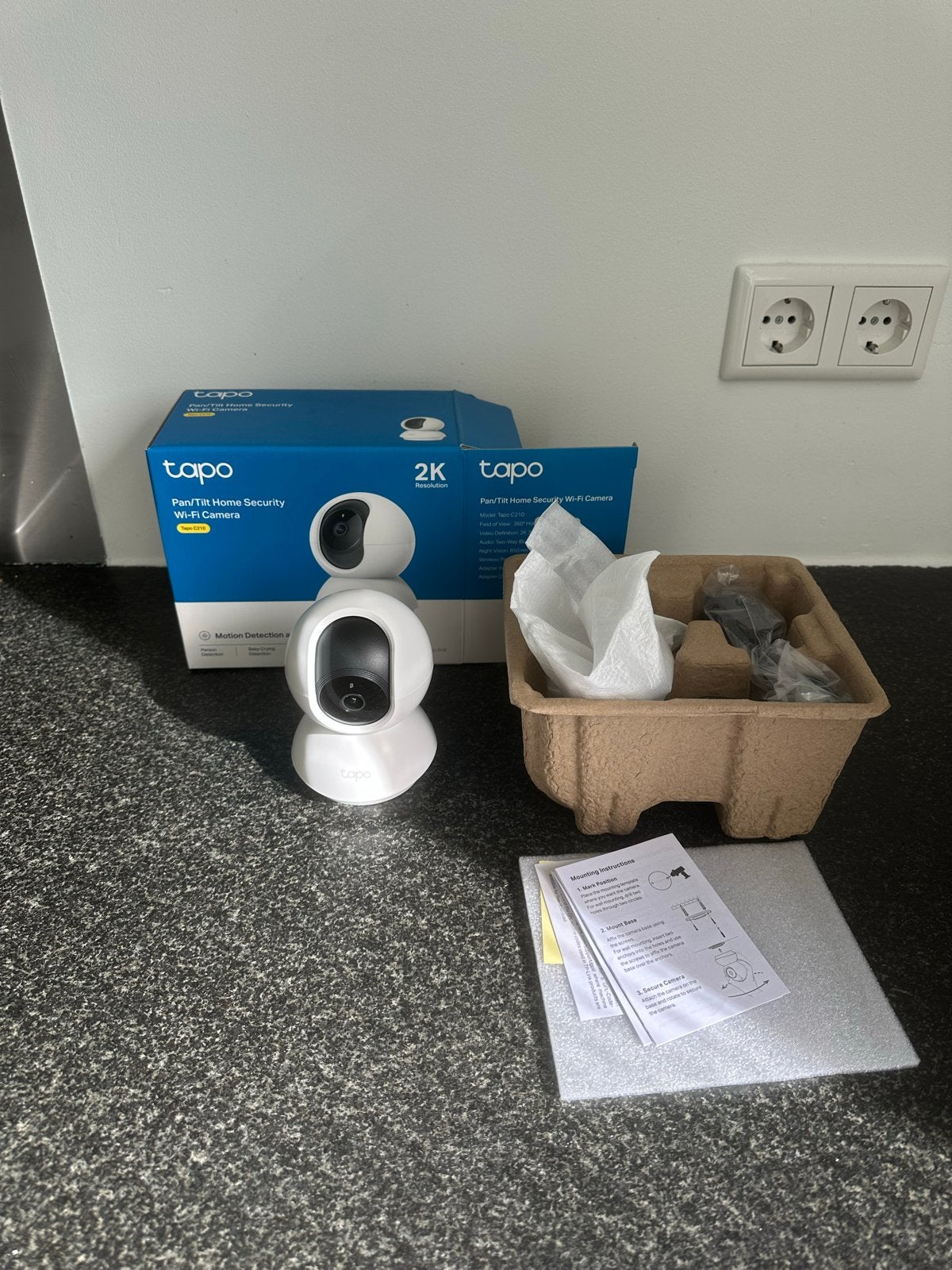 *Nieuw* Tapo C210 Pan/Tilt Home Security Wi-Fi Camera, Ophalen of Verzenden, Nieuw, Binnencamera