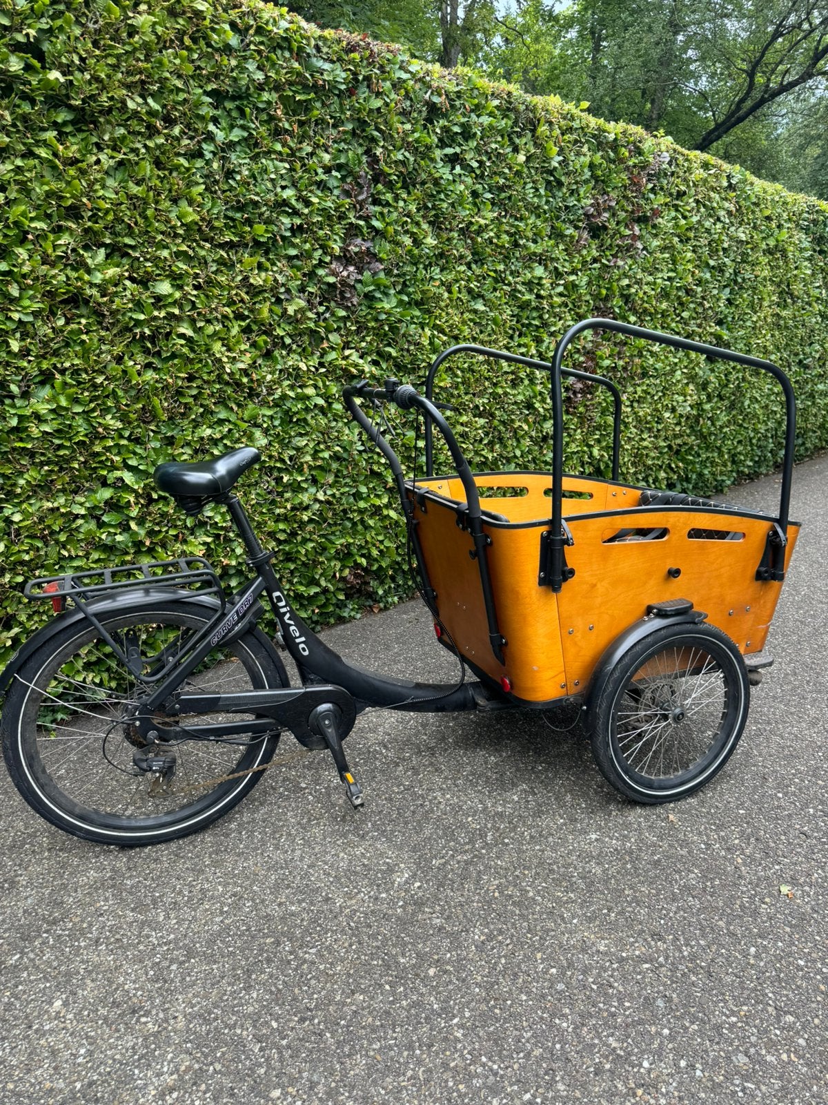 Elektrische bakfiets Qivelo curve dr7, 4 kinderen of meer, Gebruikt, Huif, Ophalen