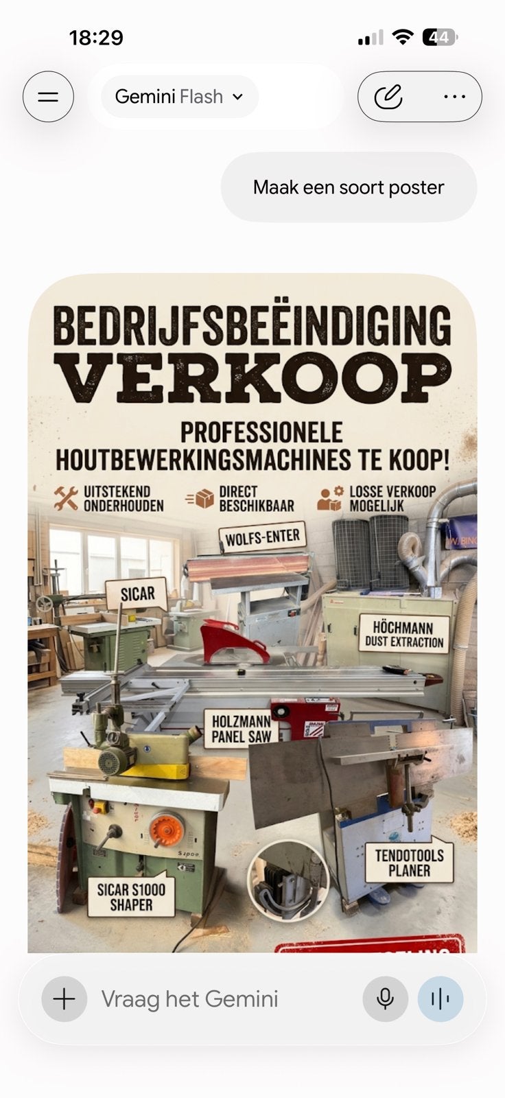 Houtbewerkings machines, Ophalen, Zo goed als nieuw