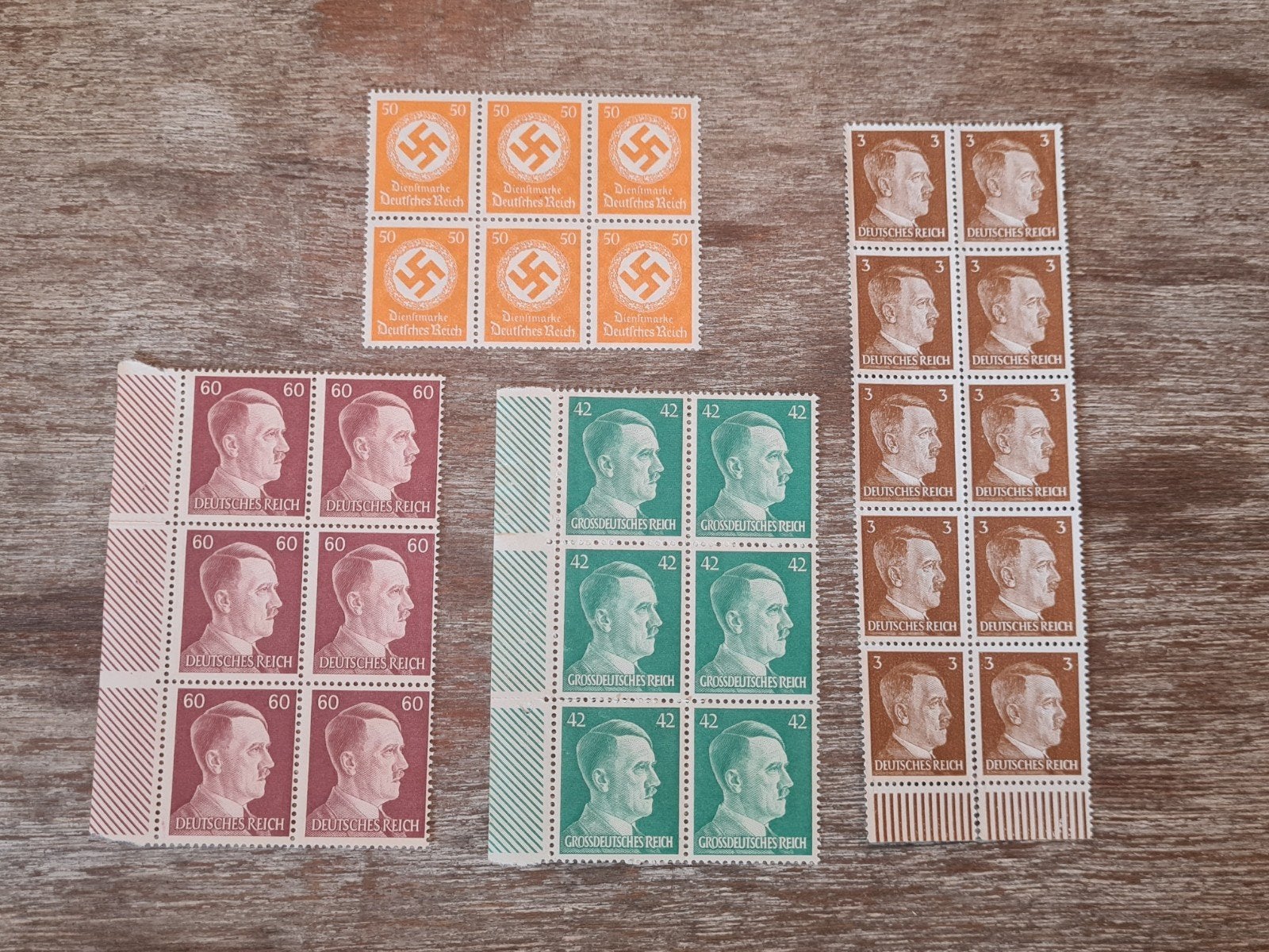 Set Duitse postzegels Tweede Wereldoorlog (#1), Ophalen of Verzenden, Overige soorten, Duitsland, Overige typen