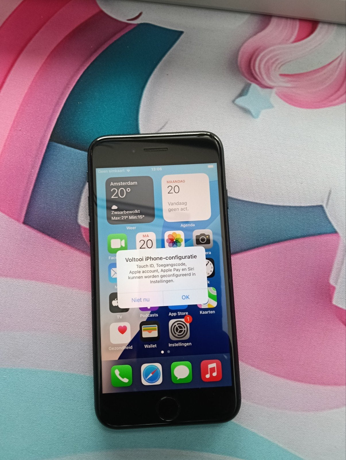 iPhone SE 2022 64GB Zwart - Zo goed als nieuw, Telecommunicatie, Mobiele telefoons | Apple iPhone, Ophalen of Verzenden