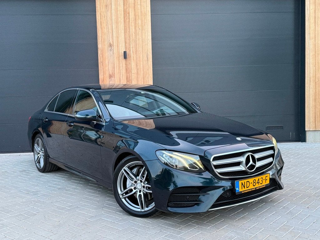 Mercedes-Benz E-klasse E220 d AMG-Line (bj 2017) WIDESCREEN|, Auto's, Achterwielaandrijving, Gebruikt, 4 cilinders, Automatische klimaatregeling