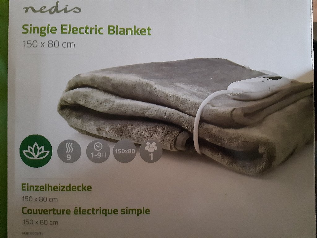 Nieuwe Nedis Elektrisch Deken, Eenpersoons, Nieuw, Ophalen of Verzenden, Deken of Dekbed