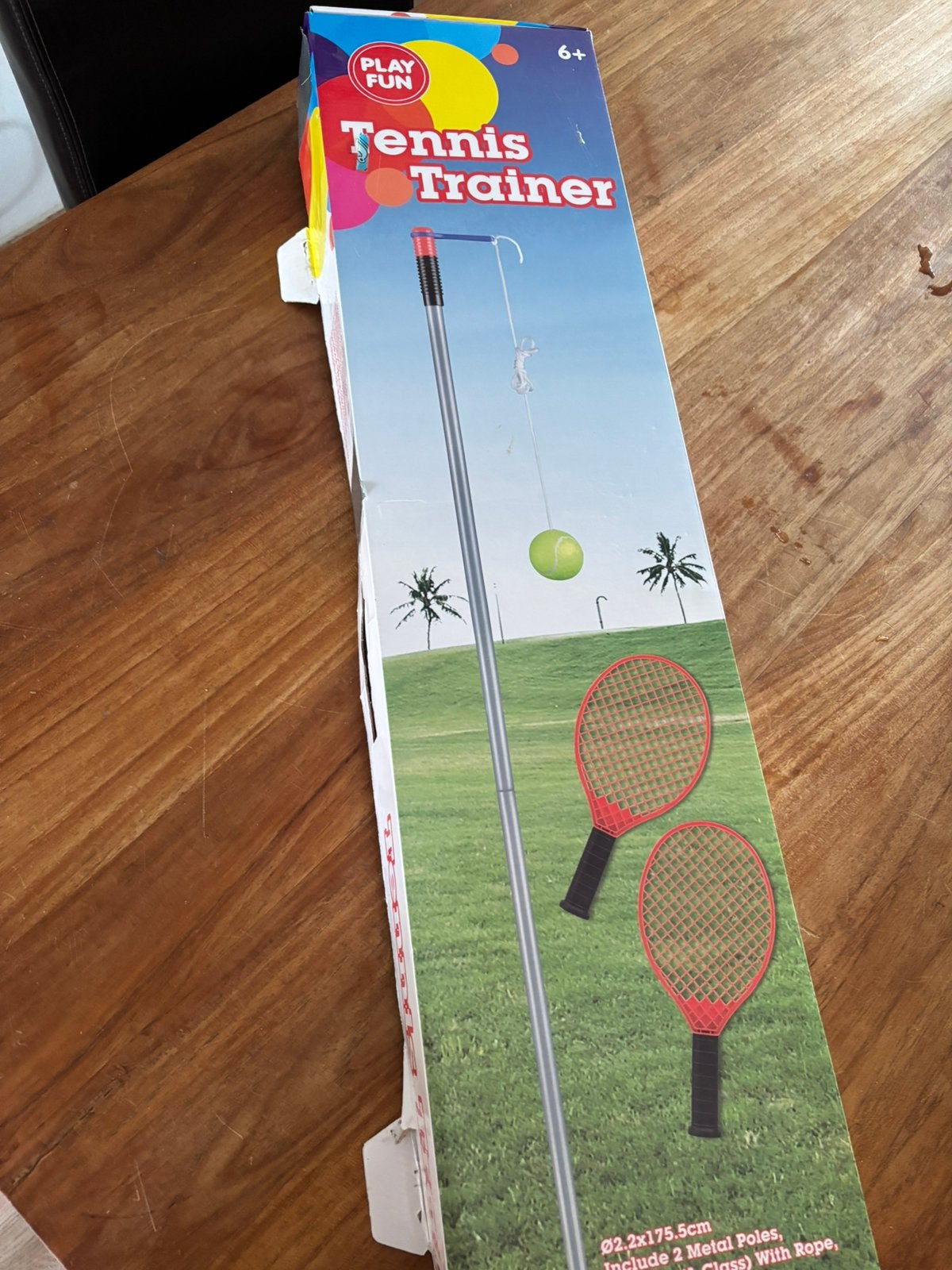 Tennis set voor in de grond, L00, Zo goed als nieuw, Racket, Ophalen