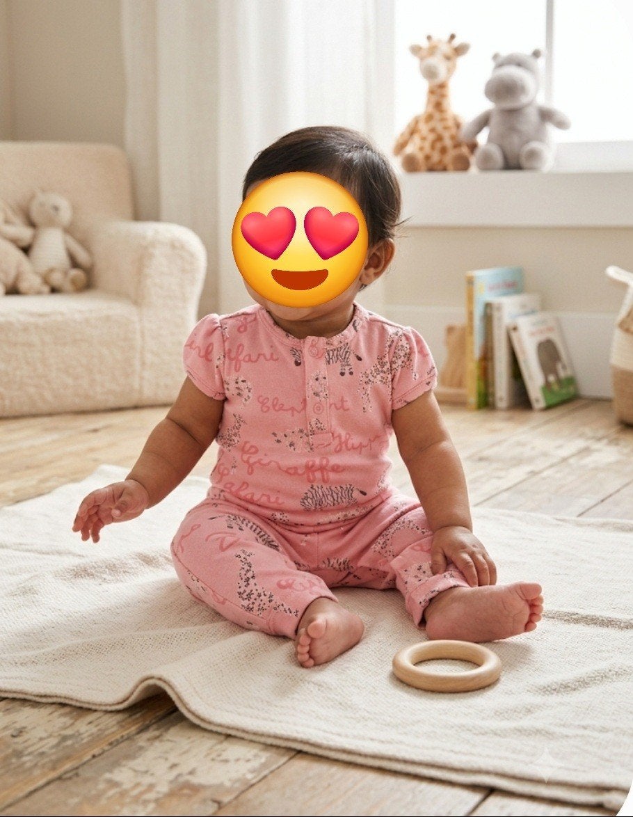 Roze Prénatal boxpakje met dierenprint maat 68, Prénatal, Gebruikt, Meisje, Ophalen of Verzenden