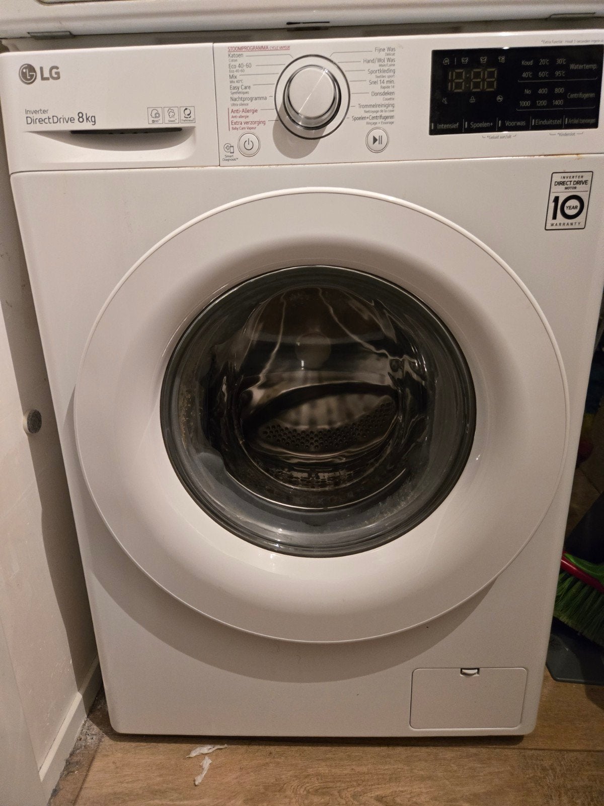 LG F4WV308S3E Wasmachine - 8kg, Direct Drive,, Witgoed en Apparatuur, Wasmachines, 1200 tot 1600 toeren, Gebruikt, Voorlader, 85 tot 90 cm