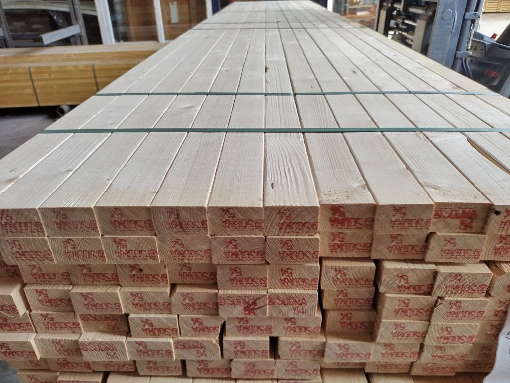 Vuren regels geschaafd 50x75 50x100mm, Tuin en Terras, Ophalen, Nieuw, 250 cm of meer, Balken