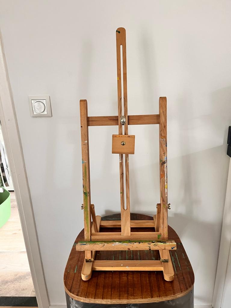 Houten tafel ezel - Ideaal voor schilderen en tekenen, Ophalen, Gebruikt, Ezel