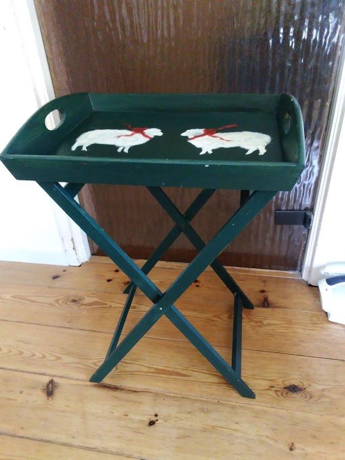 Dienbladtafel / butlertray / mangelbak, Minder dan 55 cm, Gebruikt, Ophalen of Verzenden, Landelijk