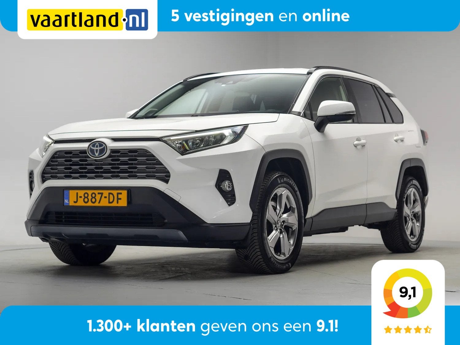 Toyota RAV4 2.5 Hybrid AWD Style Aut. [ LED Apple/Android Ca, Auto's, Automaat, Dealer onderhouden, Gebruikt, 4 cilinders