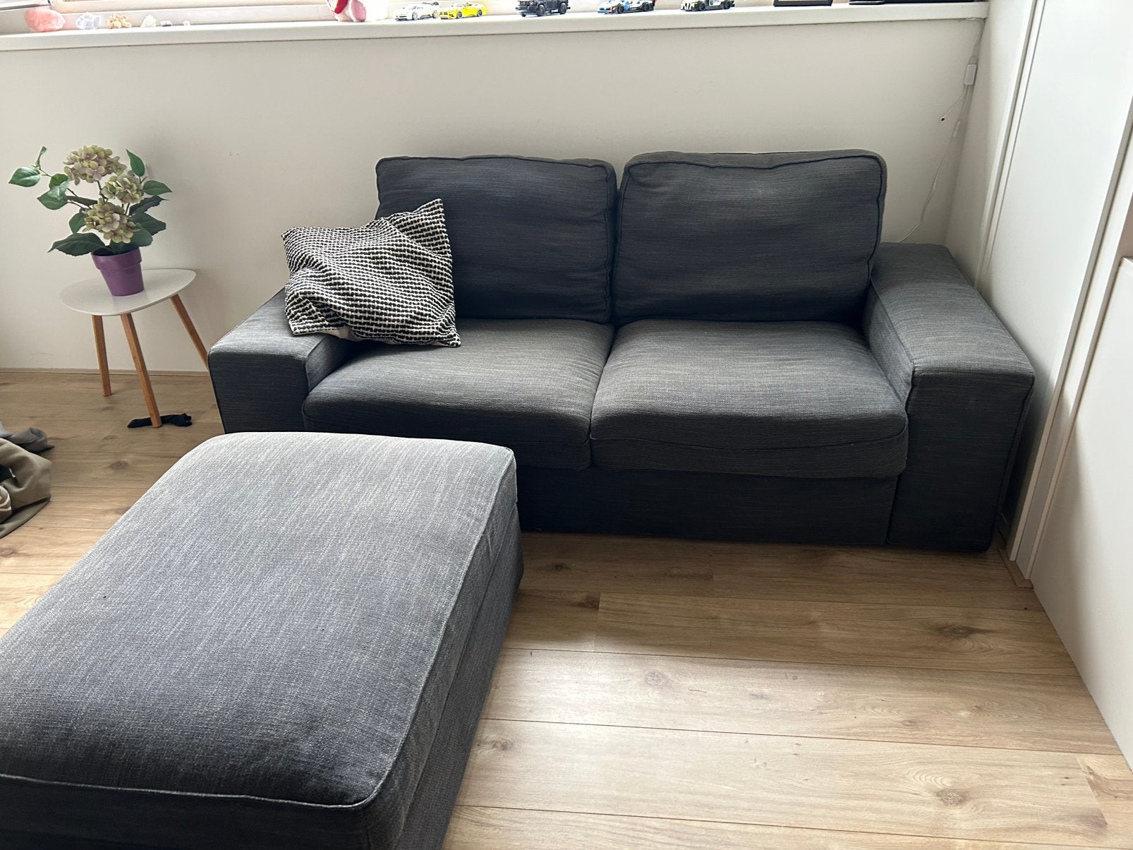 Ikea Kivik 2-zits bank met voetenbank, Ophalen, Gebruikt