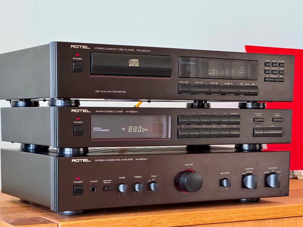 Rotel Hifi audioset 930 serie, Gebruikt, Losse componenten, Tuner of Radio, Ophalen