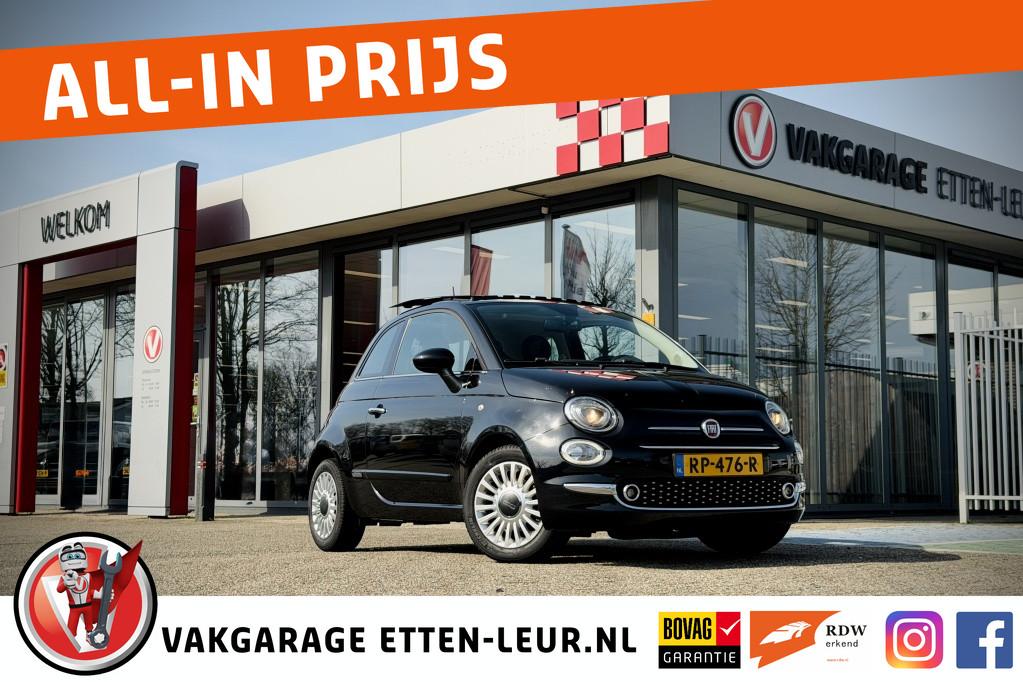 Fiat 500 0.9 TwinAir T Lounge (bj 2017), Auto's, Fiat, Voorwielaandrijving, Stof, Gebruikt, Origineel Nederlands
