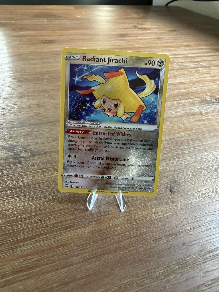 Radiant Jirachi - Silver Tempest Pokémon kaart, Ophalen, Zo goed als nieuw