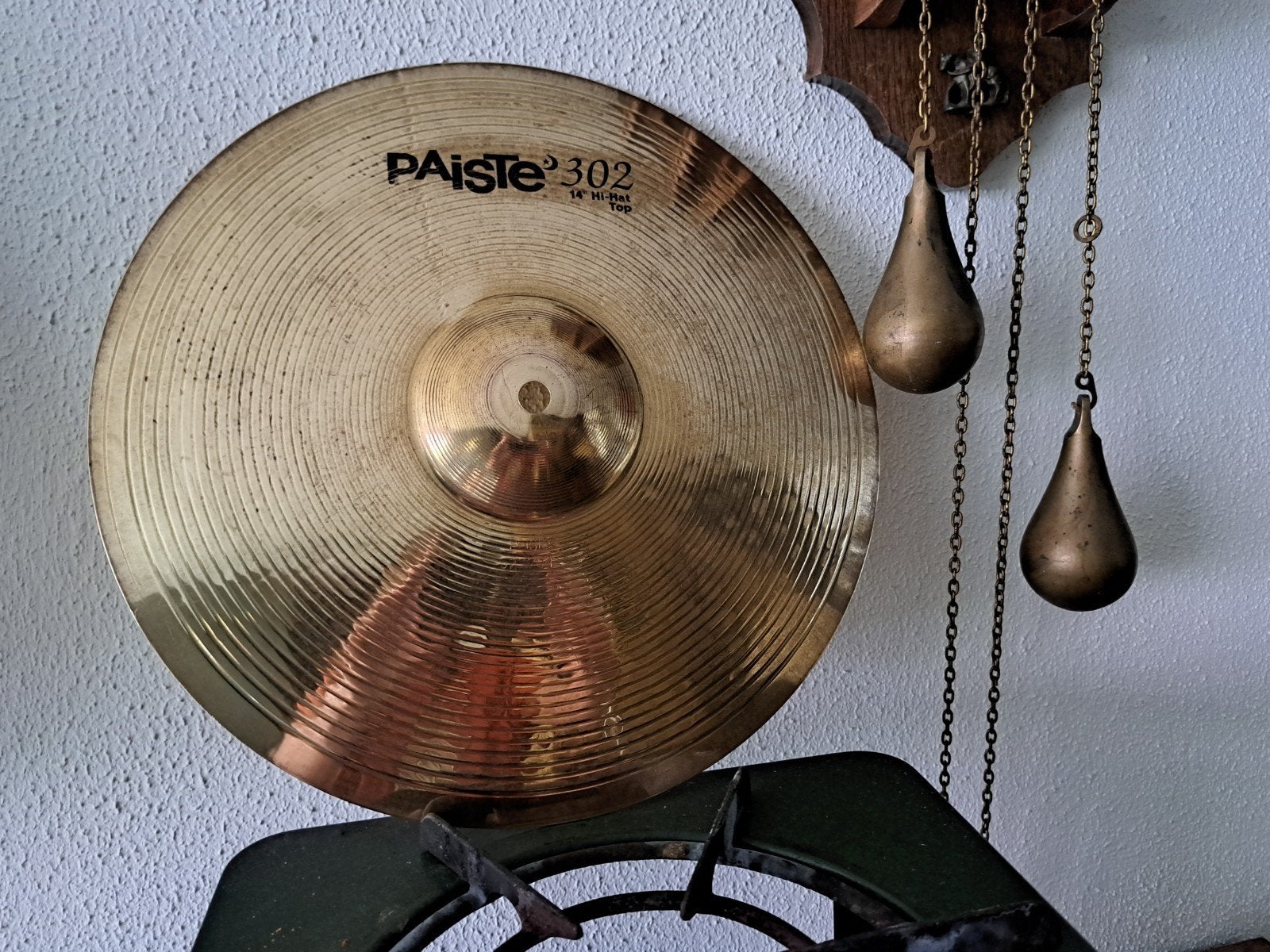 Paiste 302 hihat top splasch 14 inch bekken chimbal netjes, Ophalen of Verzenden, Zo goed als nieuw, Drums of Percussie