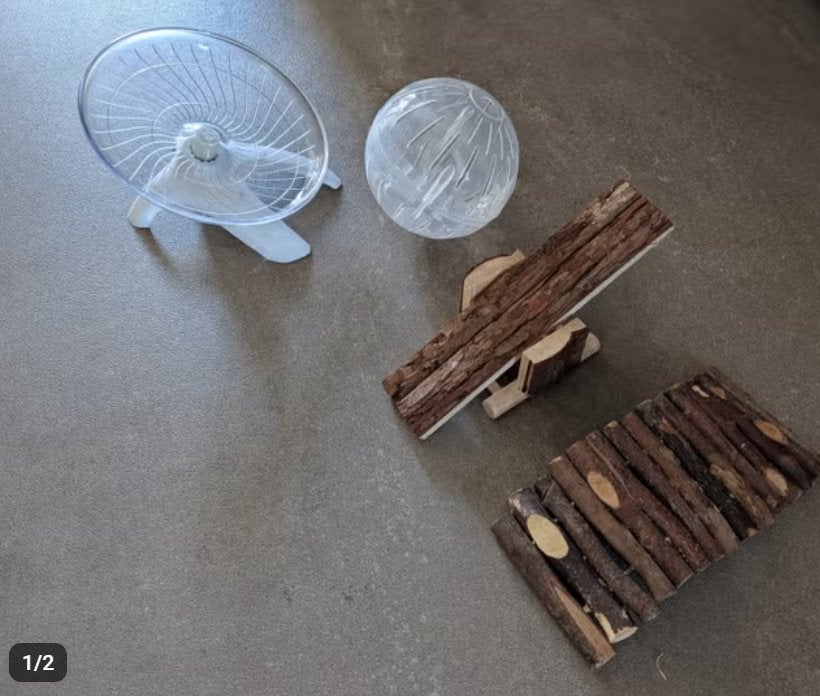 hamsterspullen, Dieren en Toebehoren, Ophalen of Verzenden, Zo goed als nieuw, Loopwiel of Rad