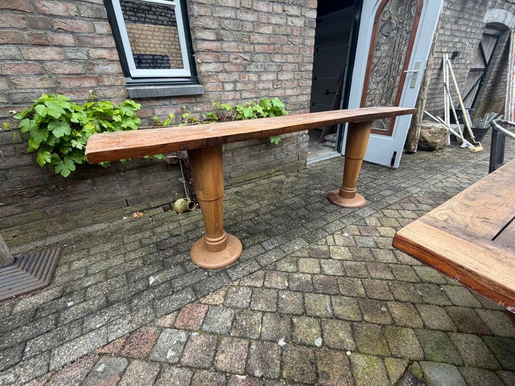 Bijzet tafel met eiken blad, Ophalen of Verzenden, Gebruikt