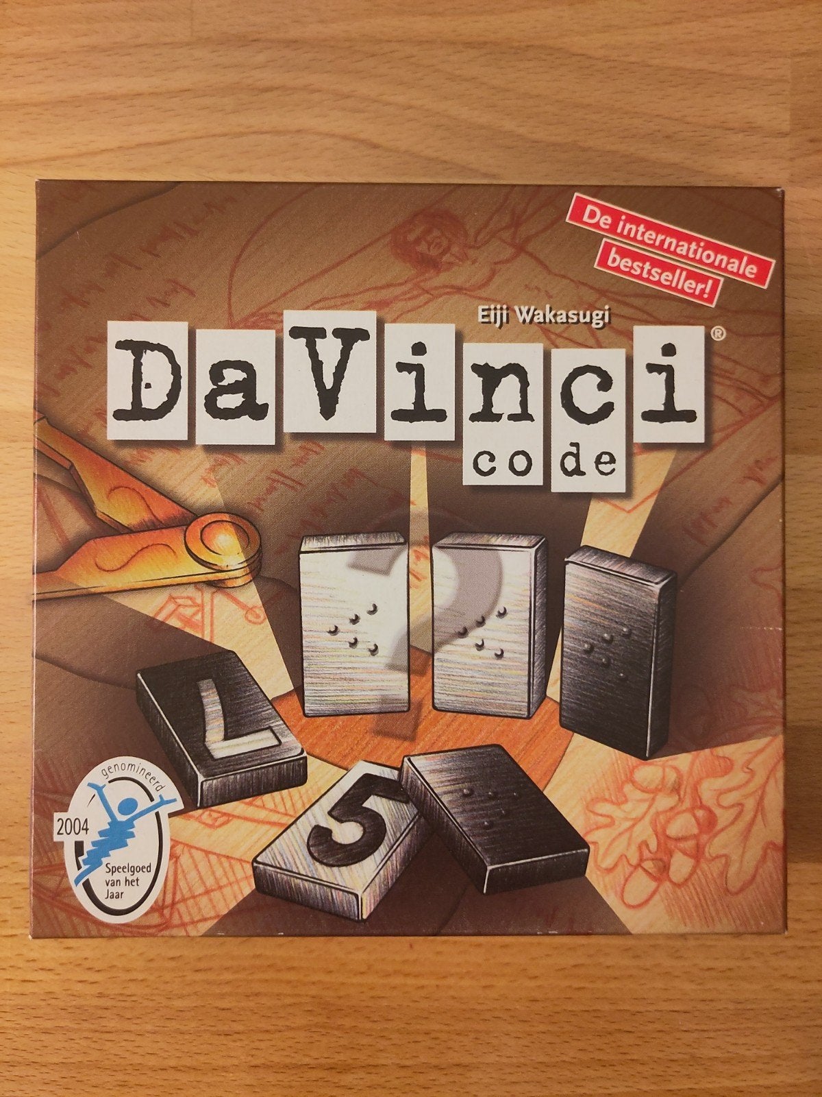 Da Vinci Code Bordspel - Kraak de Geheime Codes, Ophalen of Verzenden, Zo goed als nieuw, Winning Moves, Een of twee spelers