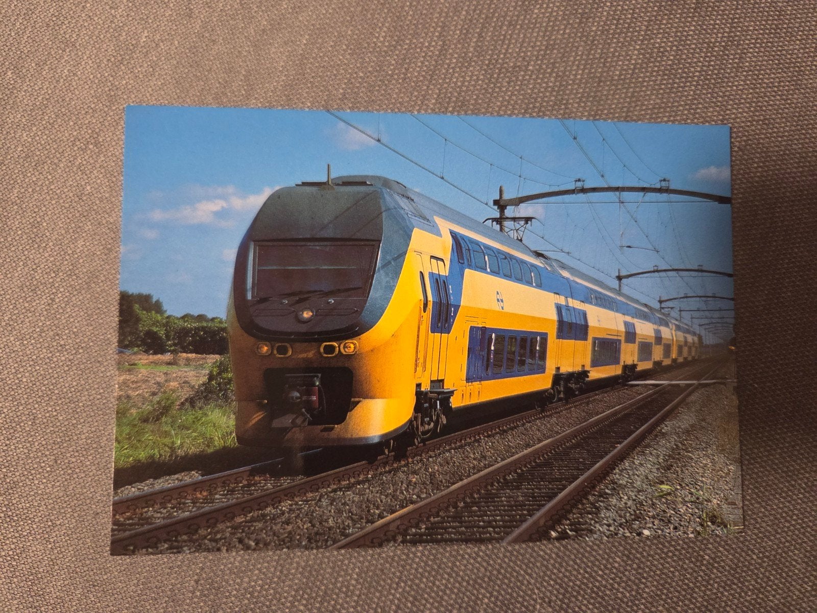 NS Dubbeldekker Interregio Trein Ansichtkaart, Ophalen of Verzenden