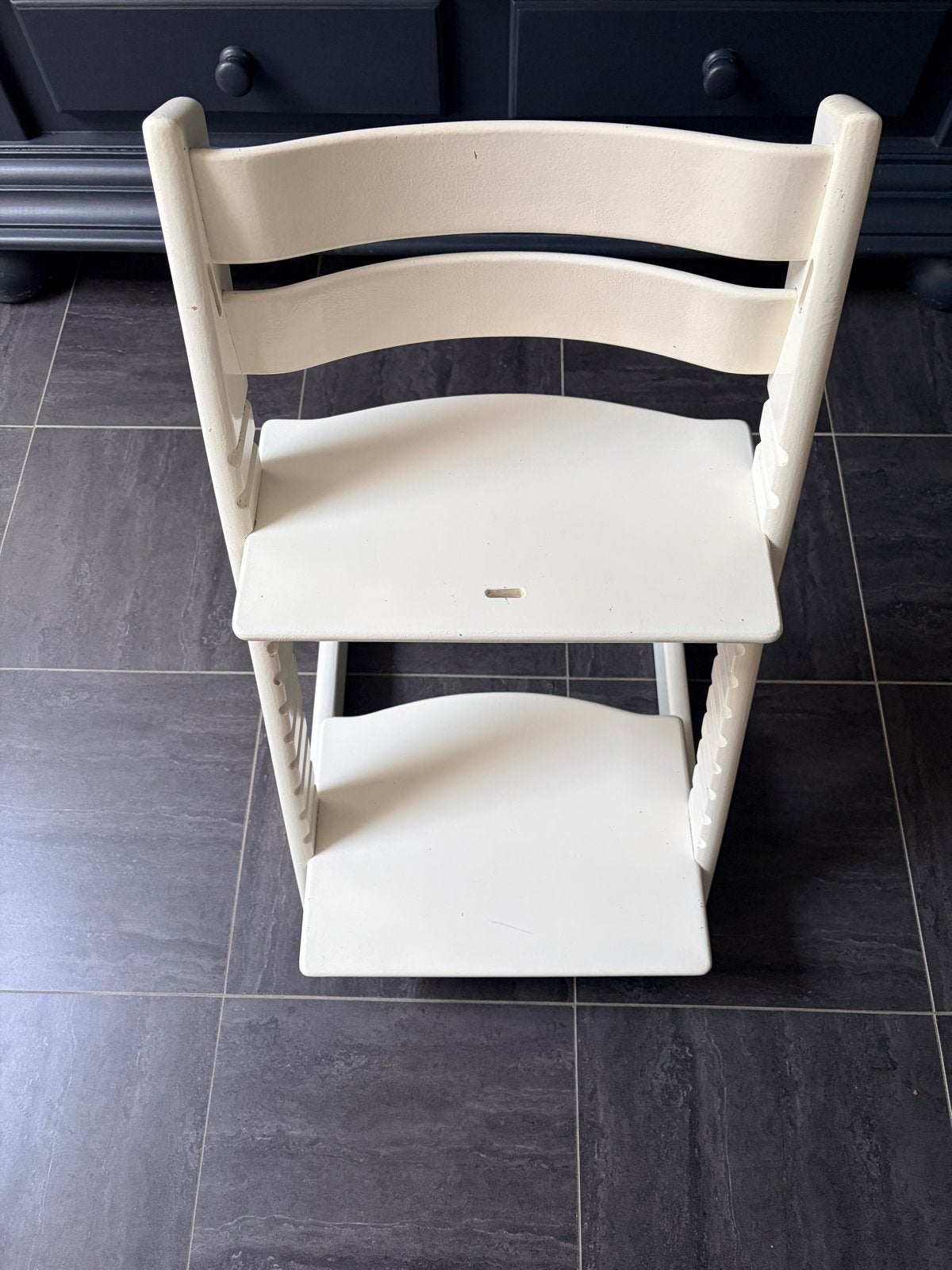 Witte stokke meegroeistoel voor kinderen, Ophalen, Gebruikt, Meegroeistoel