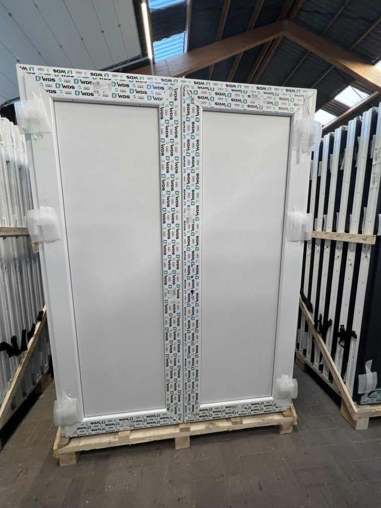 Kunststof Openslaande Deuren met Kozijn Direct Uit Voorraad, Doe-het-zelf en Verbouw, Kozijnen en Schuifpuien, Niet ingevuld, Kunststof