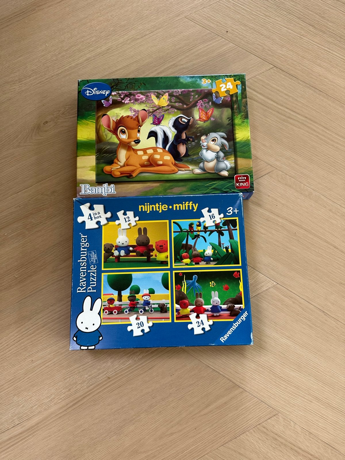 Puzzels van Bambi en Nijntje - Compleet en gratis af te hale, Ophalen, 10 tot 50 stukjes, Gebruikt, 2 tot 4 jaar