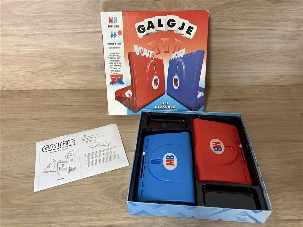Galgje met 2 bakjes vierkante doos [3715]