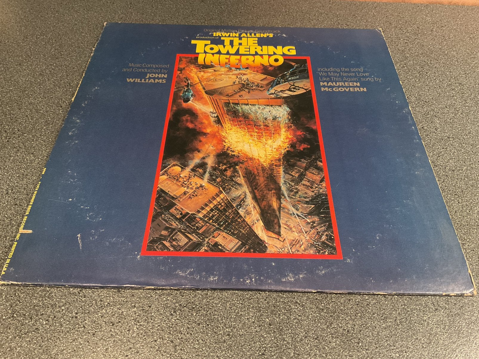 John Williams - The Towering Inferno Soundtrack Vinyl LP, Ophalen of Verzenden, Gebruikt, 12 inch