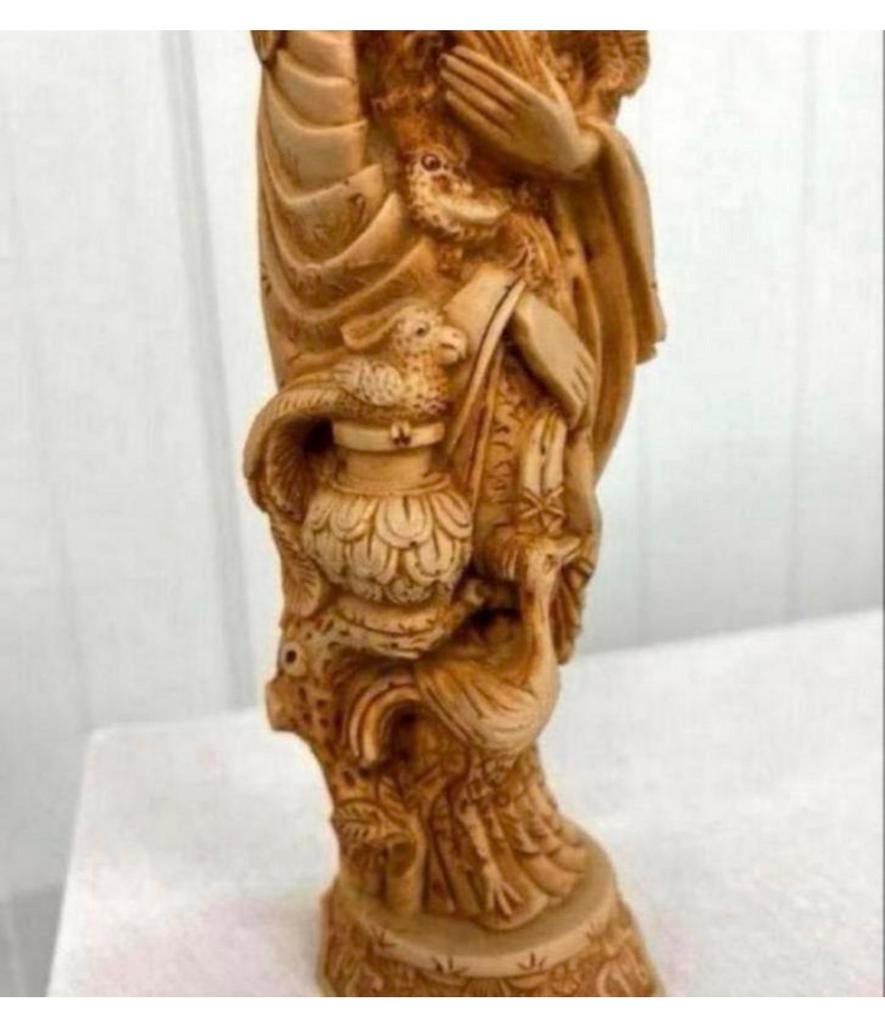 Chinees beeld ivorine 27cm prachtig in detail beeldje china, Ophalen of Verzenden