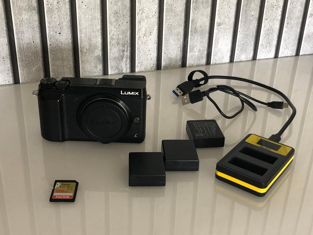Panasonic DMC GX80 inkl toebehoor, Ophalen, Gebruikt, Spiegelreflex, Overige Merken