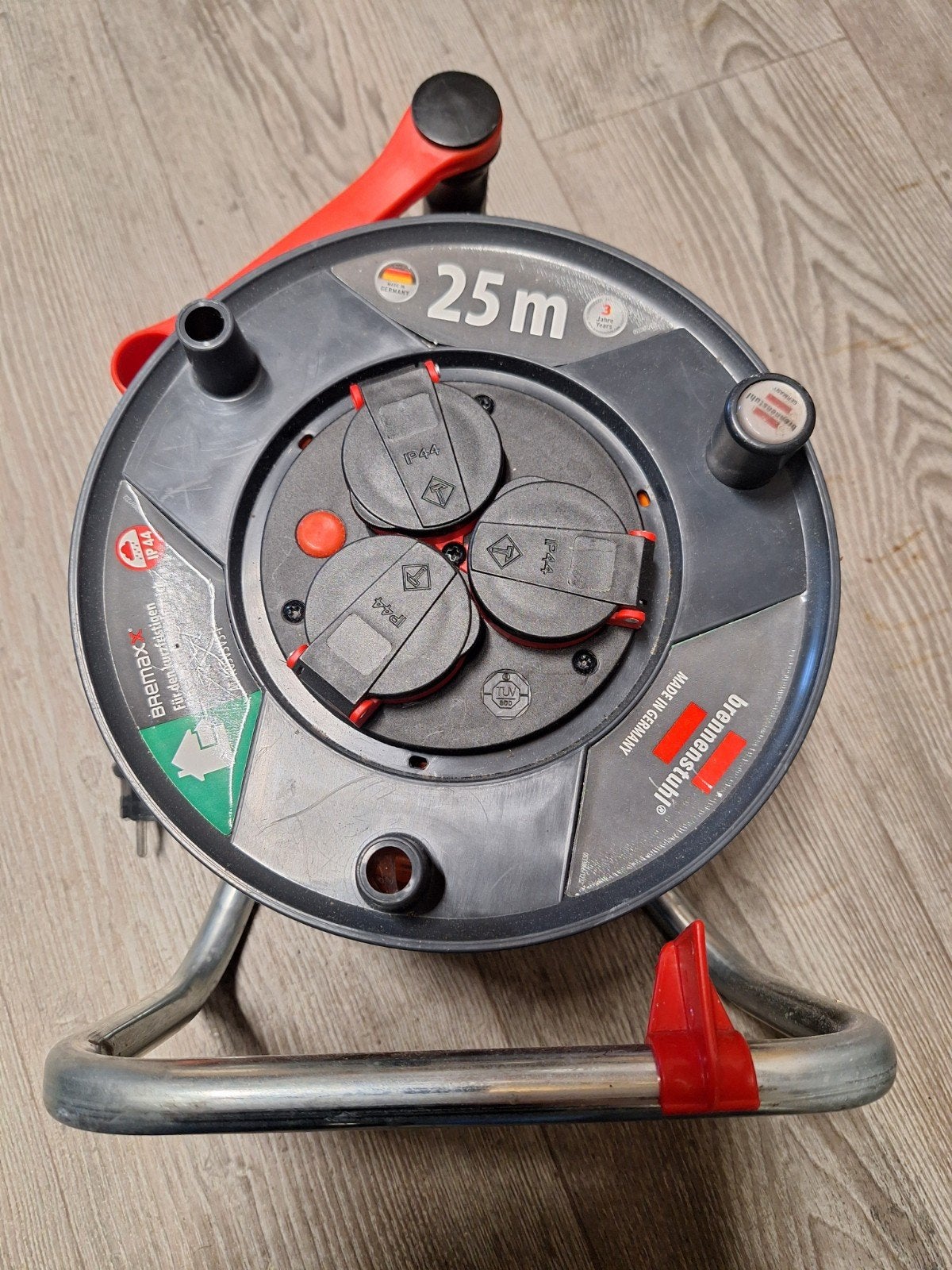 Brennenstuhl Garant kabelhaspel 25 meter IP44, Ophalen of Verzenden, Zo goed als nieuw, Brennenstuhl, Kabel of Snoer