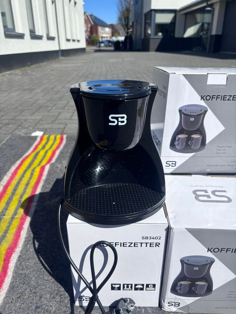 12 Nieuwe Koffiezetapparaten, Ophalen, Gemalen koffie, 2 tot 4 kopjes, Koffiemachine