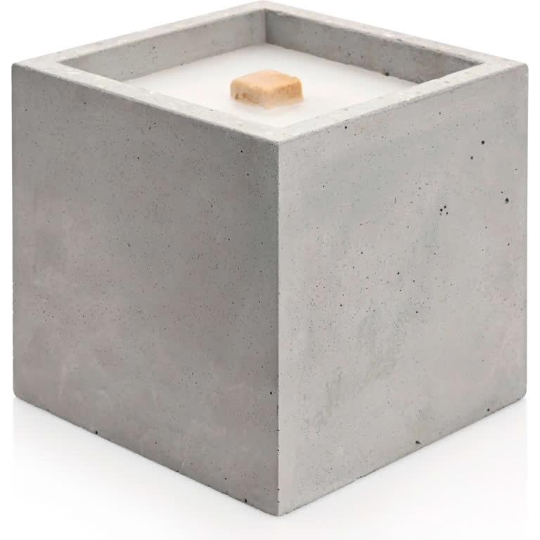 Betonnen Kaars - (17x17x17 cm), Overige materialen, Nieuw, Ophalen of Verzenden, Grijs