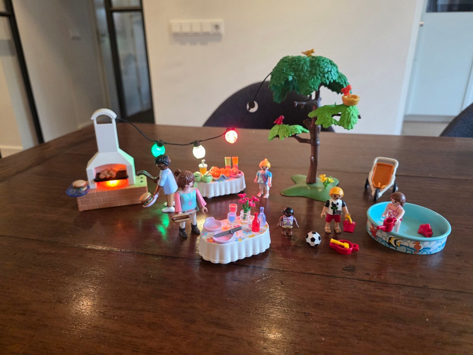 Playmobil 9272 Familiefeest met barbecue, Gebruikt, Complete set, Overige typen, Family fun