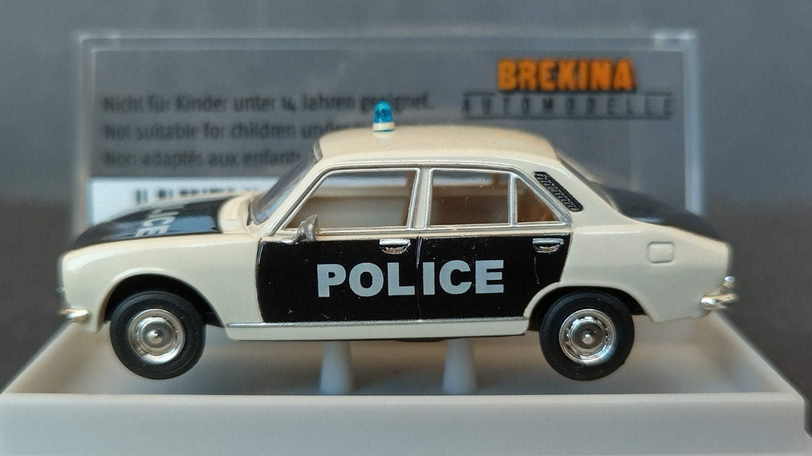 Peugeot 504 police 1:87 H0 Brekina Pol, Hobby en Vrije tijd, Modelauto's | 1:87, Auto, Verzenden, ., Brekina