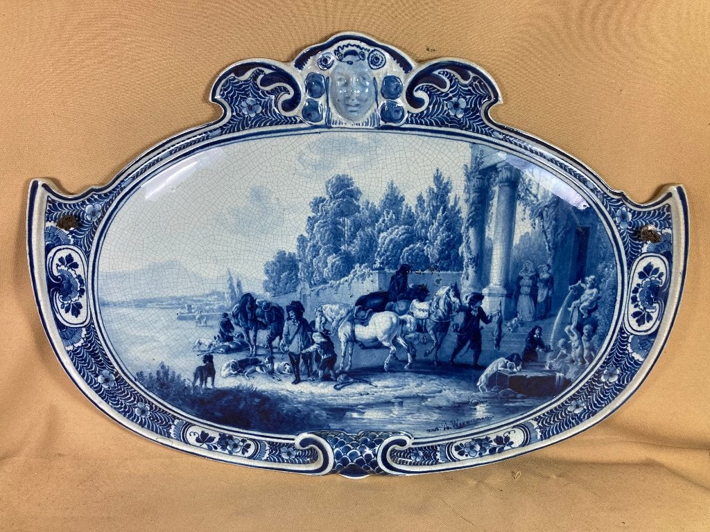 Grote Porceleyne fles Plaquette 56 x 39,3 cm 1893, Ophalen of Verzenden
