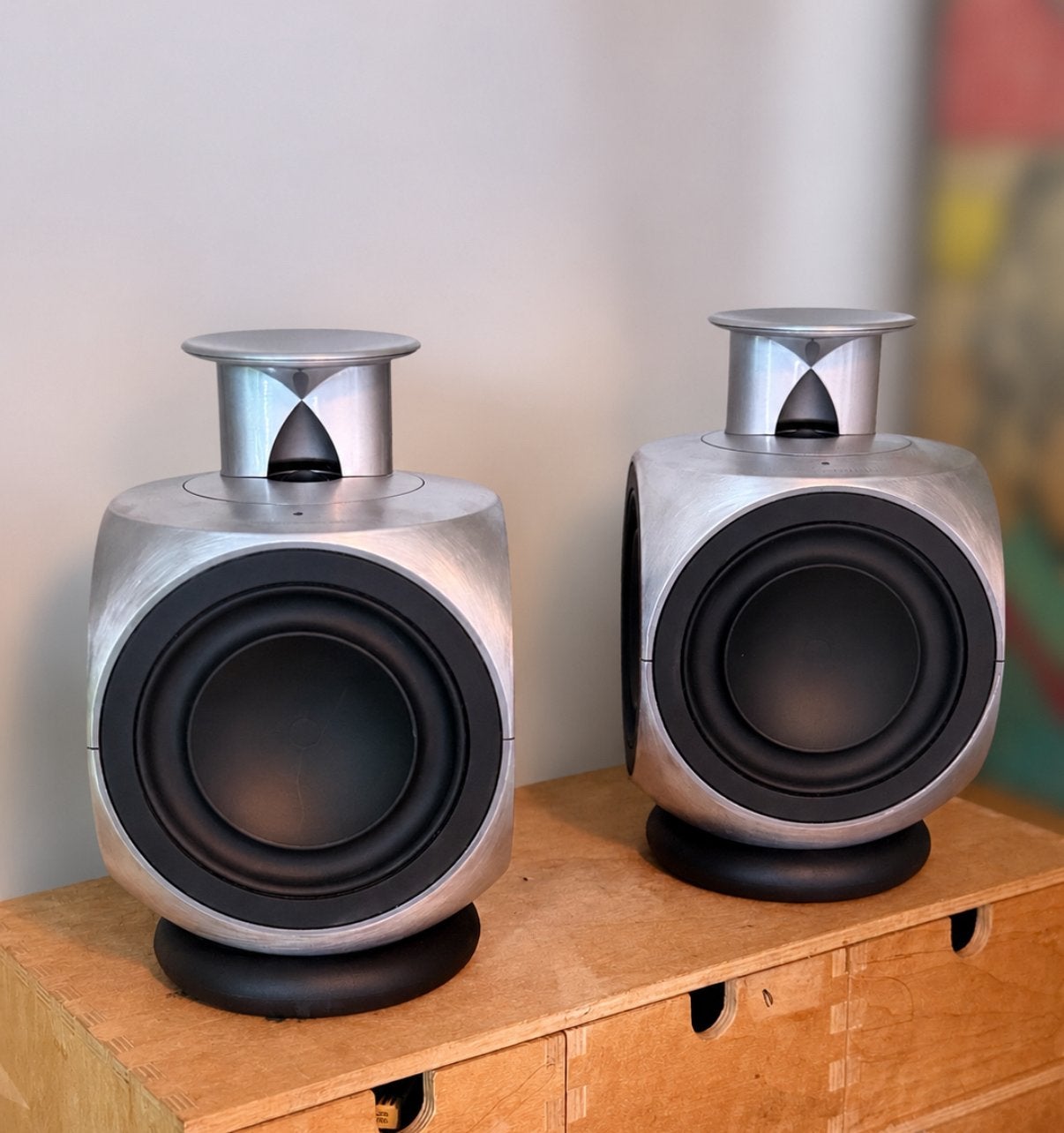 Bang & Olufsen BeoLab 3 speakers – steel/black, Ophalen, Zo goed als nieuw, Overige typen, Bang & Olufsen