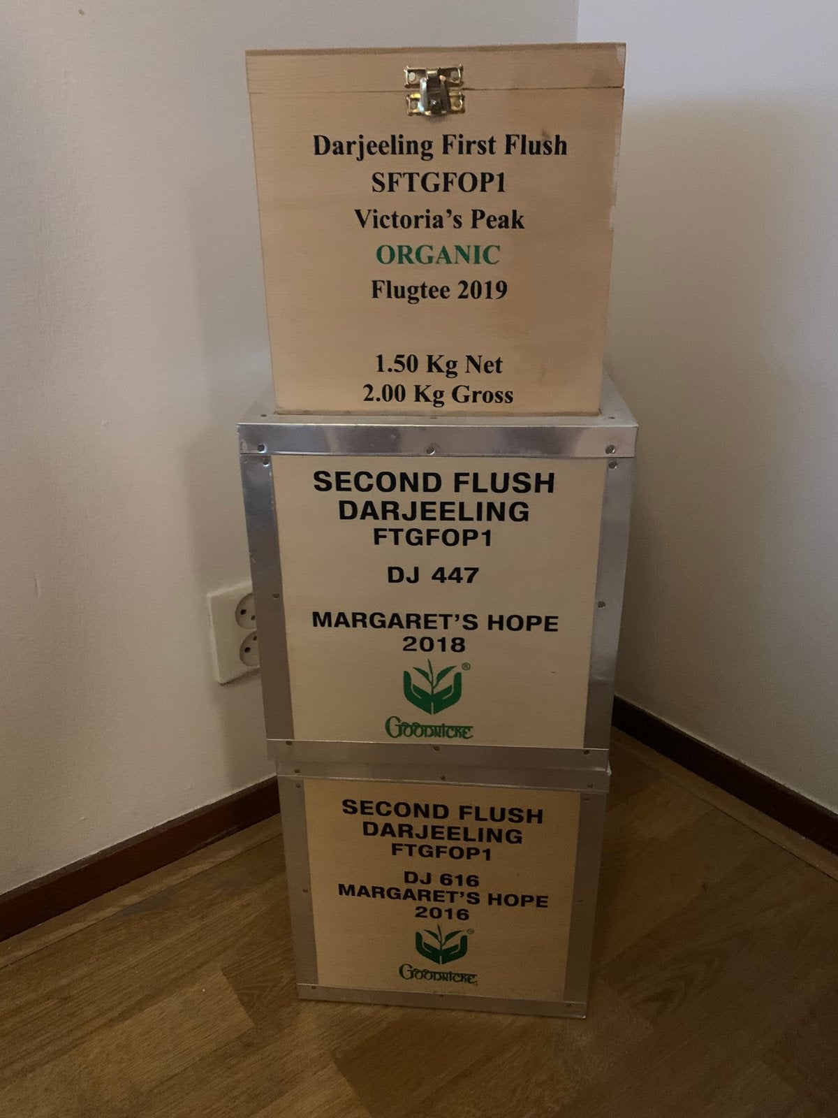 Theedozen, Ophalen, Nieuw