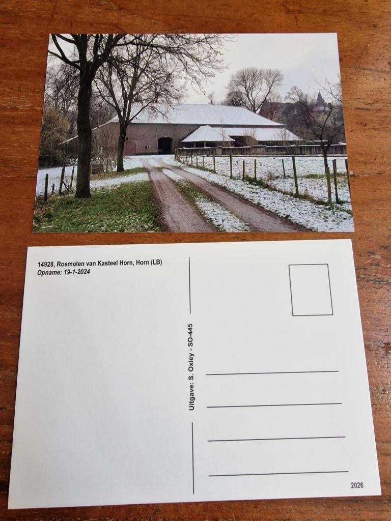 Horn	Rosmolen van Kasteel Horn molen, Ophalen of Verzenden, 1980 tot heden, Ongelopen, Limburg