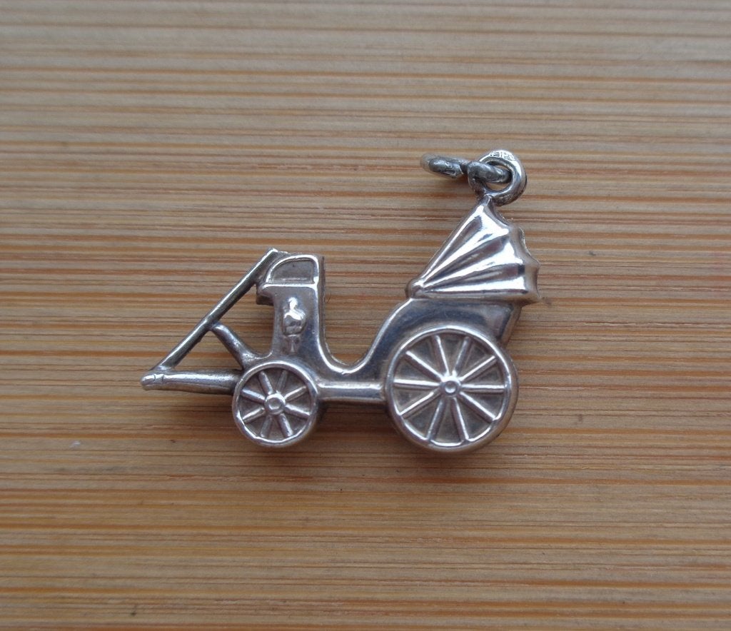 zilveren vintage bedel riska [323], Overige merken, Verzenden, Zo goed als nieuw, 1 bedel