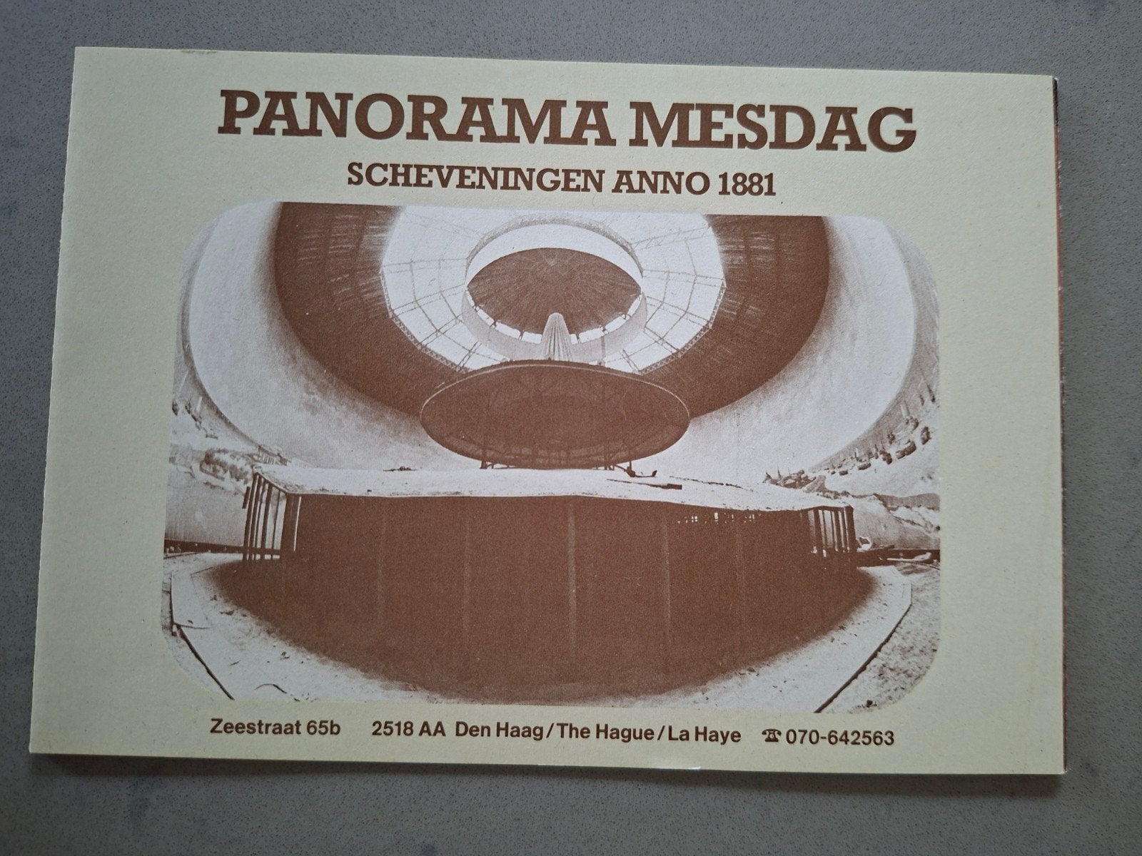 Panorama Mesdag Scheveningen Anno 1881 Folder, Ophalen of Verzenden, Gelezen, H.W. Mesdag, Folder