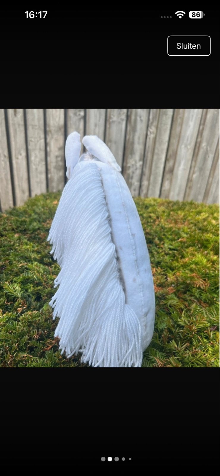 Mooie witte hobby horse, Ophalen of Verzenden, Gebruikt, Jongen of Meisje