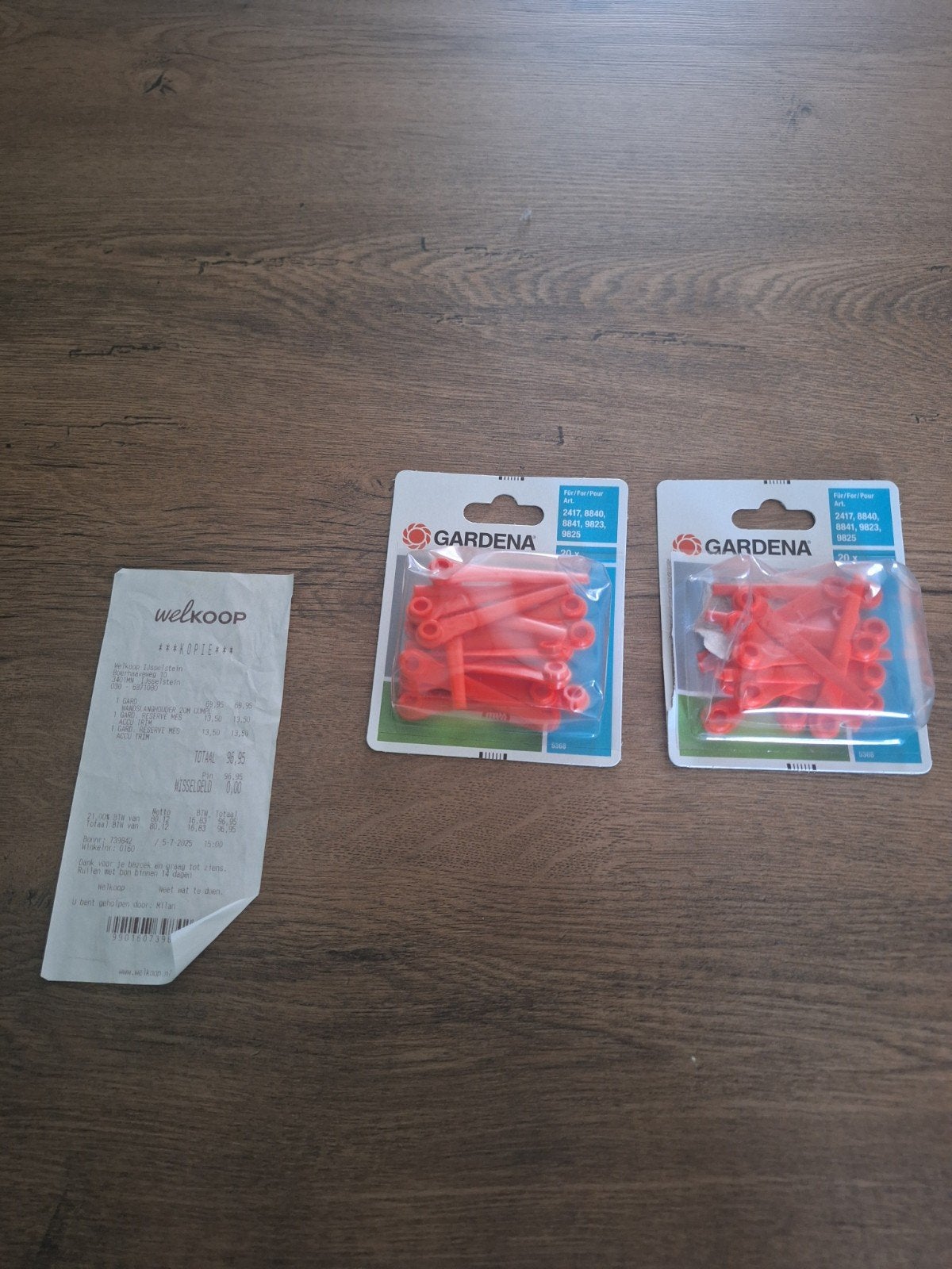 Gardena reserve mes accu trimmer, Ophalen of Verzenden, Nieuw