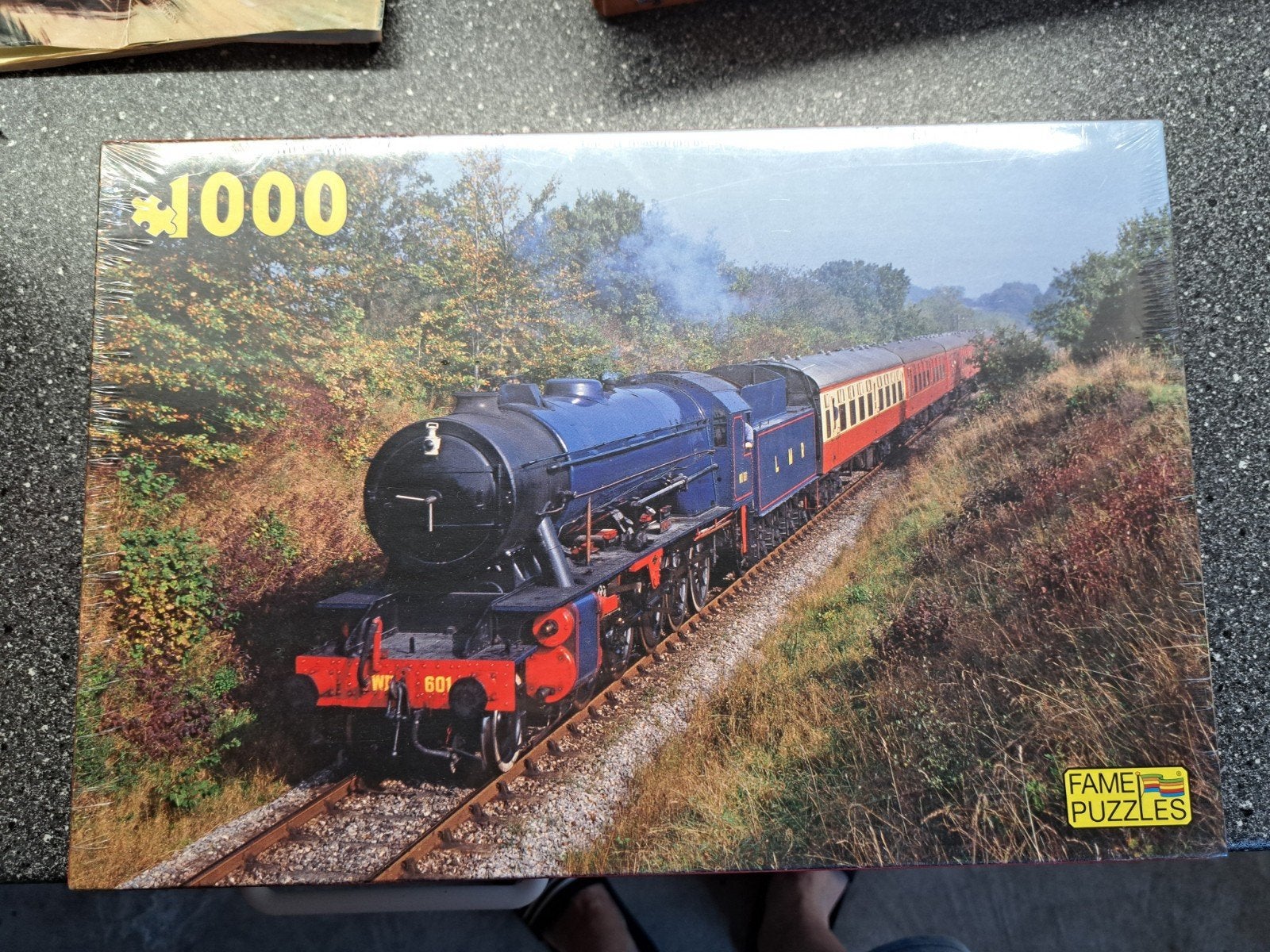 Trein puzzel kompleet, Ophalen of Verzenden, Minder dan 500 stukjes, Nieuw, Legpuzzel